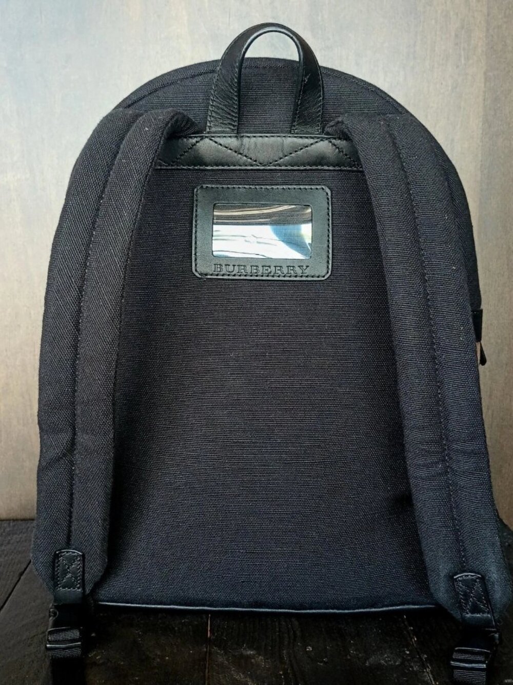 Burberry Jute Calfskin Mega Check Plaid Backpack - Picture 2 of 7